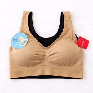 SPANX Nude and Black Seamless Comfort Bra